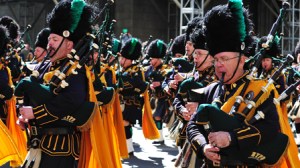Irish bagpipers